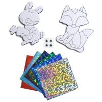 Игрушки на магнитах с фольгой «Зайчик, лисичка» Игрушки на магнитах с фольгой «Зайчик, лисичка»