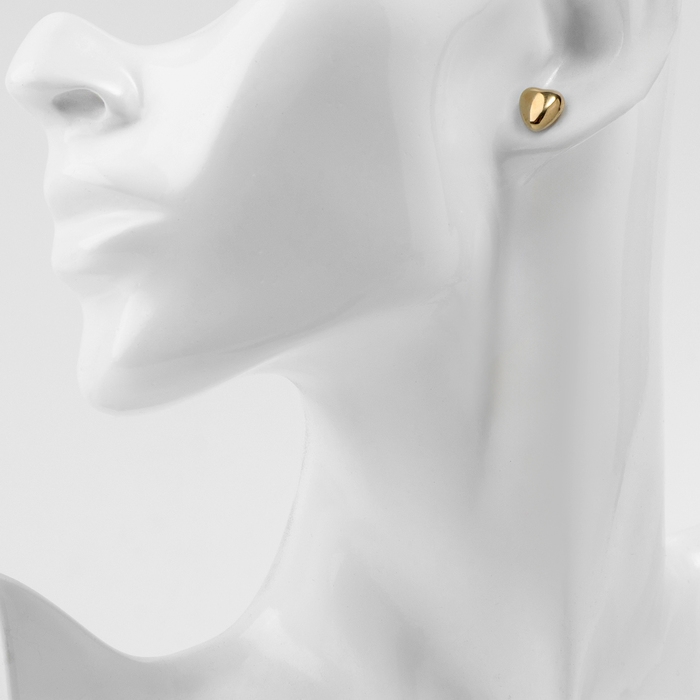 Набор 6 предметов: 5 пар серьги,1 браслет &laquo;Сердце&raquo;, цвет белый в золоте