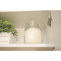 Банка стеклянная для хранения сыпучих продуктов Доляна &laquo;Уют&raquo;, 2,1 л, 12&times;19 см, с бугельным замком