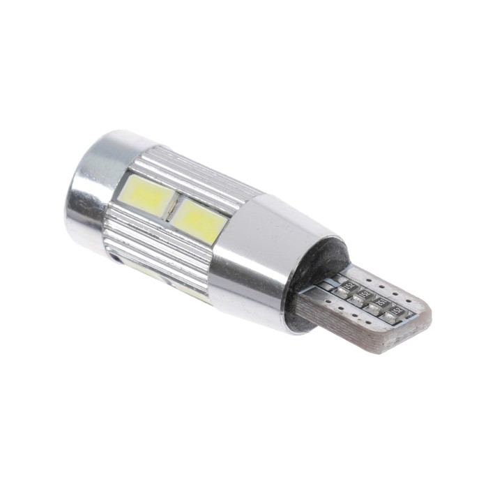 Автолампа светодиодная Cartage, T10, 12 В, 10 SMD, линза Автолампа светодиодная Cartage, T10, 12 В, 10 SMD, линза