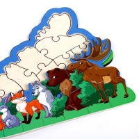 Пазлы на подложке &laquo;&lrm;Лес&raquo;&lrm;