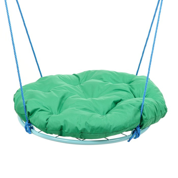 Качели Качели "Гнездо" с подушкой d 90 см, макс нагрузка 80 кг, зеленая подушка