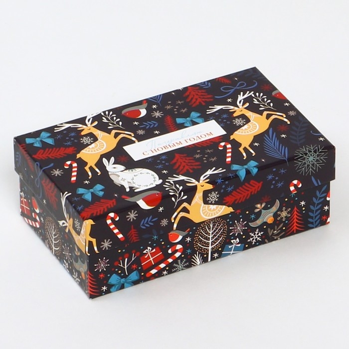 Набор коробок подарочных 15 в 1 &laquo;Европейский&raquo;, 12 х 7 х 4 см - 46,6 х 35,2 х 17.5 см, Новый год