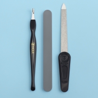 Набор маникюрный ZINGER, 3 предмета, на блистере, цвет чёрный/белый, SIS-4 Набор маникюрный ZINGER, 3 предмета, на блистере, цвет чёрный/белый, SIS-4