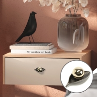 Ручка кнопка CAPPIO RK134 мебельная, цвет графит-золото Ручка кнопка CAPPIO RK134 мебельная, цвет графит-золото