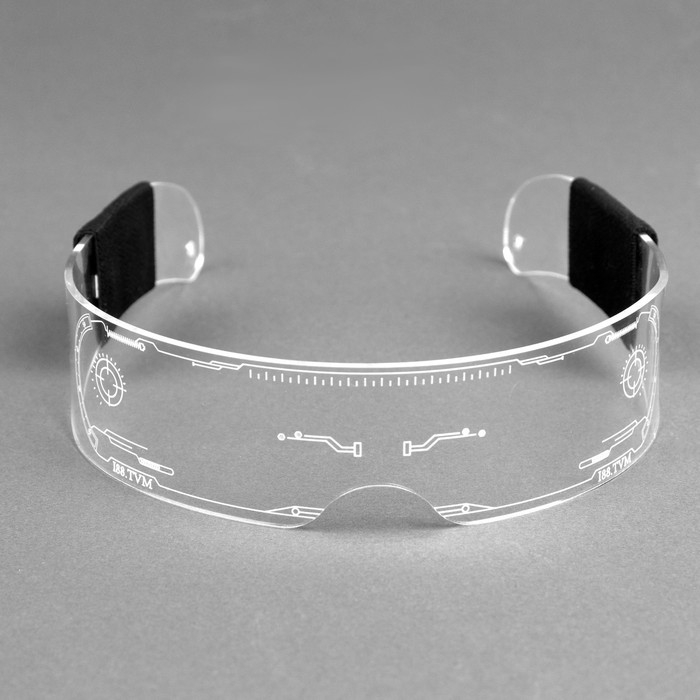 Светодиодные очки для вечеринки, батарейки CR2032х2, свечение мульти (RGB) Светодиодные очки для вечеринки, батарейки CR2032х2, свечение мульти (RGB)