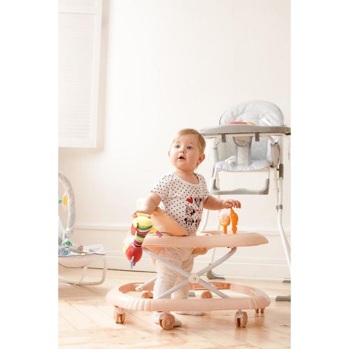 Ходунки &laquo;Верный друг&raquo;, 7 колес, муз. игрушки, бежевый