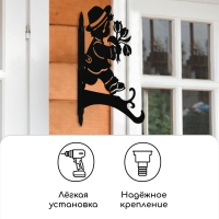 Кронштейн для кашпо, 25 см, &laquo;Мальчик с цветами&raquo;, Greengo