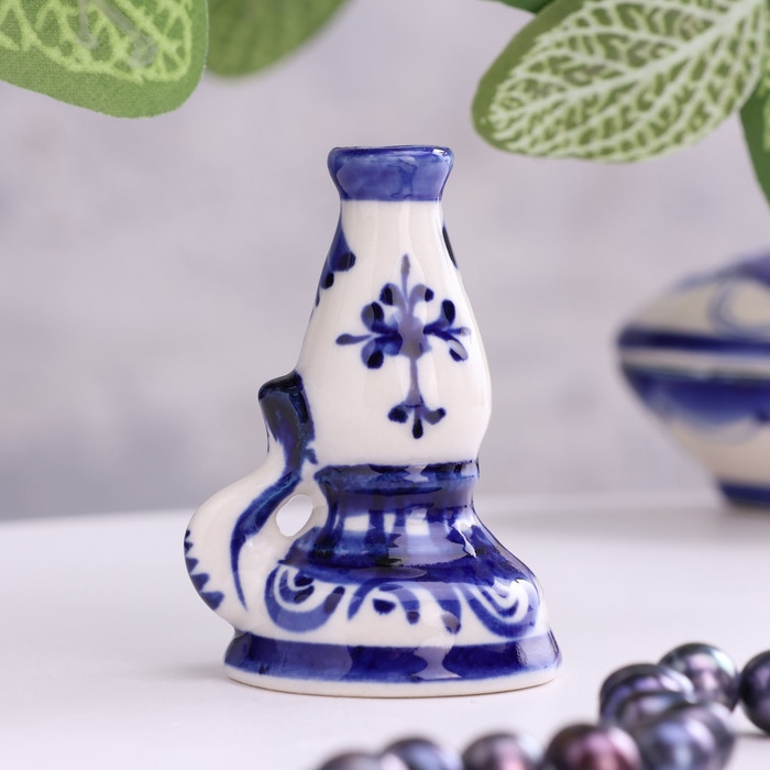 Подсвечник Подсвечник "Церковный", 5 см, гжель