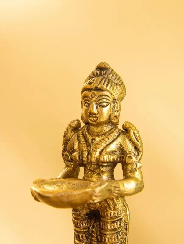 Подставка под благовония "Лакшми" латунь 2,5х2,5х10 см