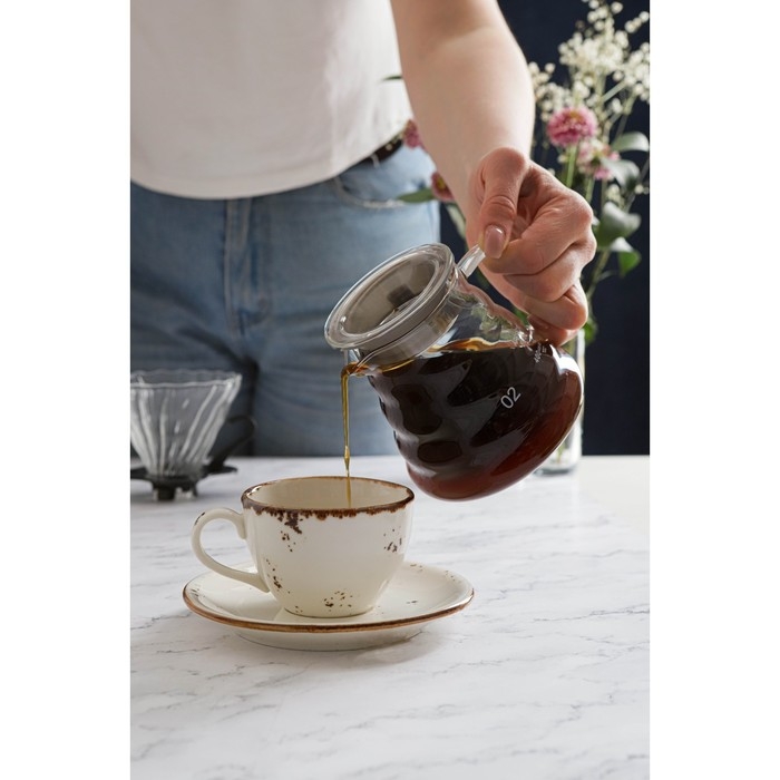 Пуровер стеклянный для заваривания кофе &laquo;Арабика&raquo;, 600 мл