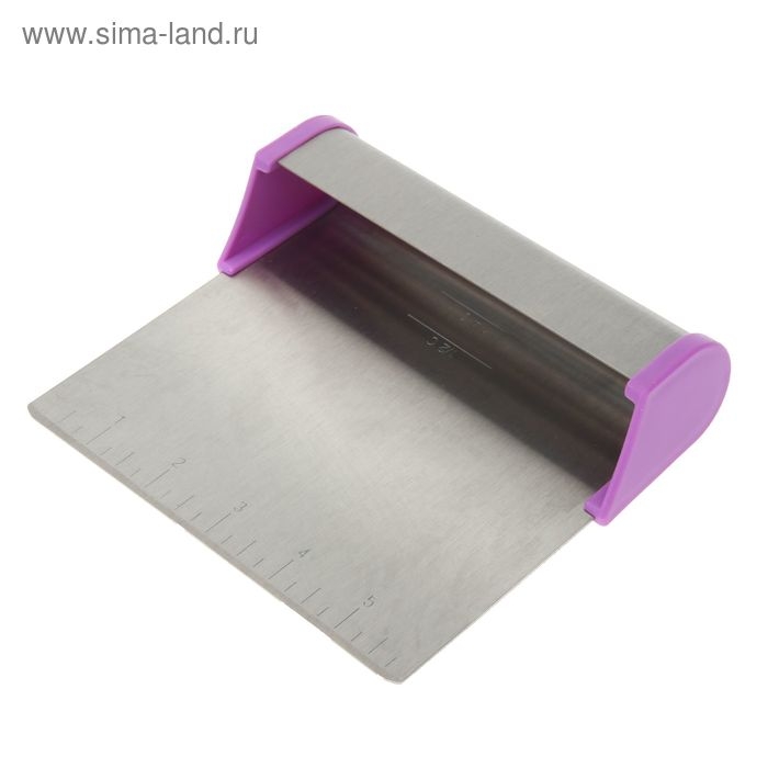 Шпатель кондитерский с размерной линейкой, 15,5&times;13 см, цвет МИКС