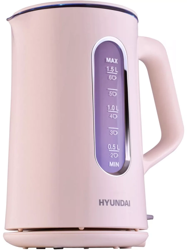 Чайник HYK-G8888 1.5л. 1700Вт кремовый прозрачный