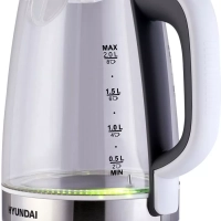 Чайник HYK-G8880 2л. 2200Вт серый серебристый