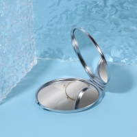 Зеркало складное, d = 6 см, цвет серебристый