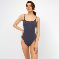 Боди женское MINAKU: Basic line цвет графит, размер 48 Боди женское MINAKU: Basic line цвет графит, размер 48