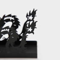 Салфетница Magistro &laquo;Дракон&raquo;, 14&times;4&times;9 см, цвет чёрный