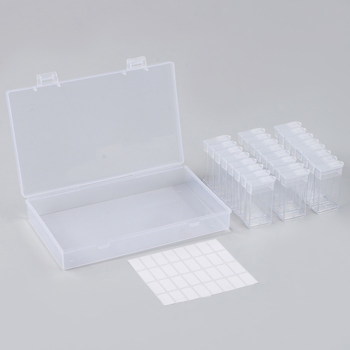 Органайзер для хранения страз алмазной мозаики, 24 секции Органайзер для хранения страз алмазной мозаики, 24 секции