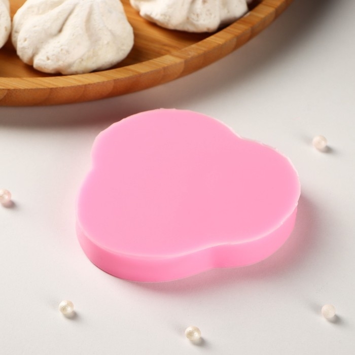 Молд &laquo;Лагуна&raquo;, силикон, 8&times;7,5&times;1 см, цвет розовый