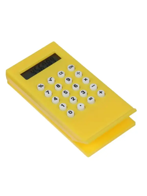 Калькулятор настольный, 8-ми разрядный. Цвет серебряный с чёрными боками и со стразами