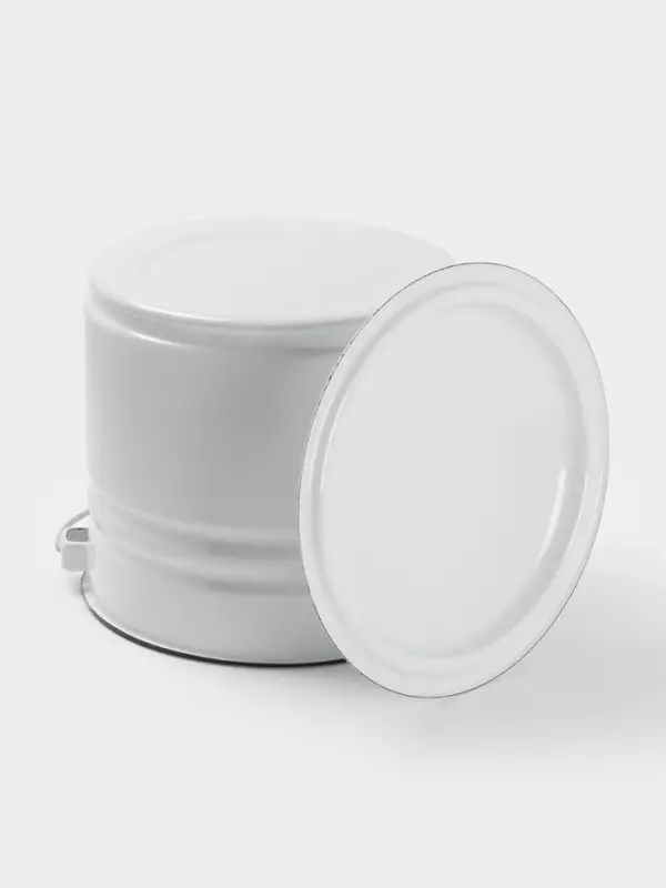 Ведро ц/шт с/кр 10 л белая (без декора)