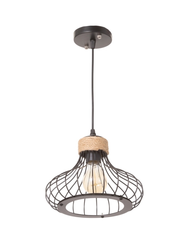 Светильник "Фон" 1х40Вт Е27 черный 23х23х18см