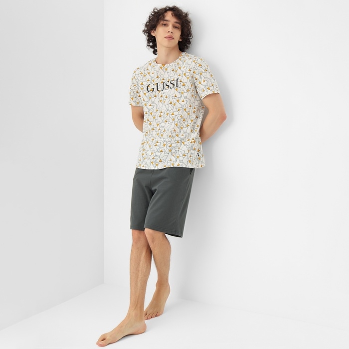 Пижама мужская (футболка и шорты) KAFTAN Gussi, р-р 56 Пижама мужская (футболка и шорты) KAFTAN Gussi, р-р 56