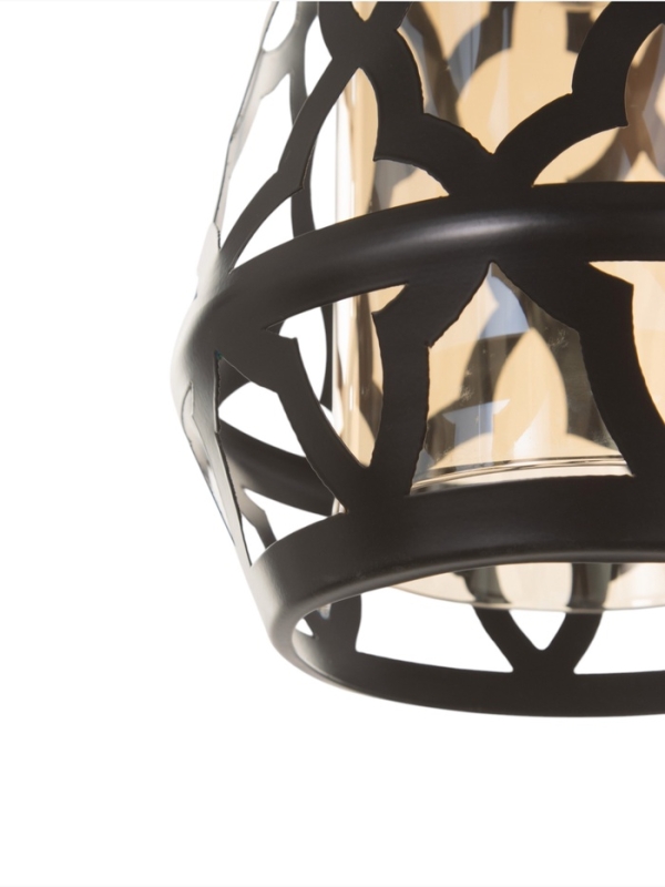 Светильник Nadine 1х40Вт Е27 черный 16х16х36см