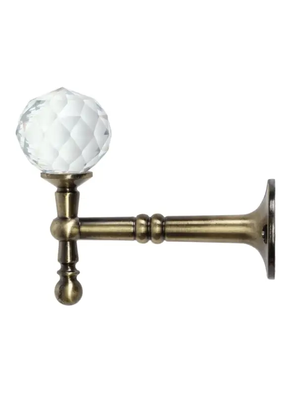 Крючок - держатель для штор на стену CAPPIO KS043, металлический, цвет бронза, 2 шт