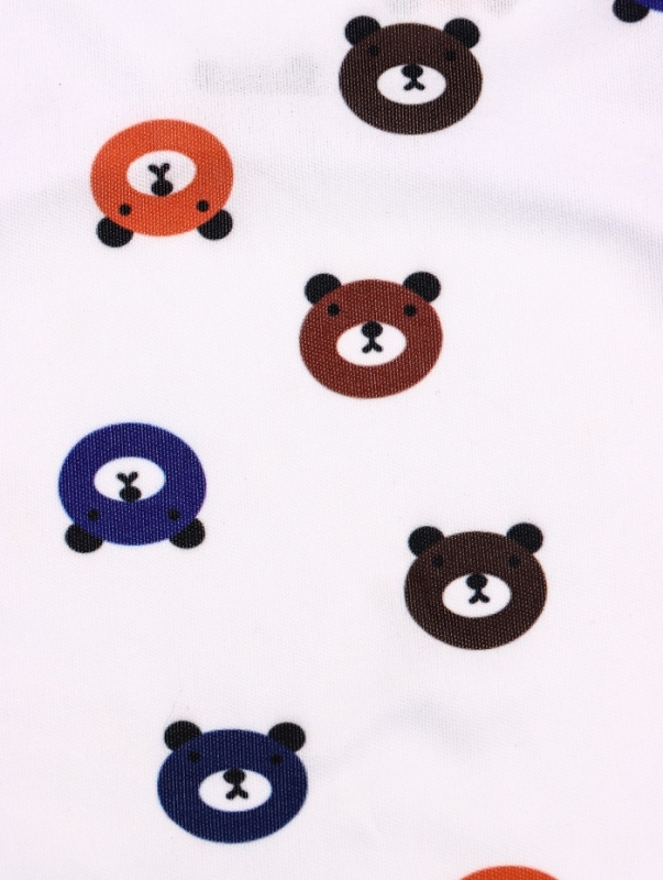 Футболка для животных "Мишка", L (ДС 34, ОГ 46 см), белая