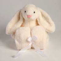 Мягкая игрушка с пледом &laquo;Зайка&raquo;, цвет белый