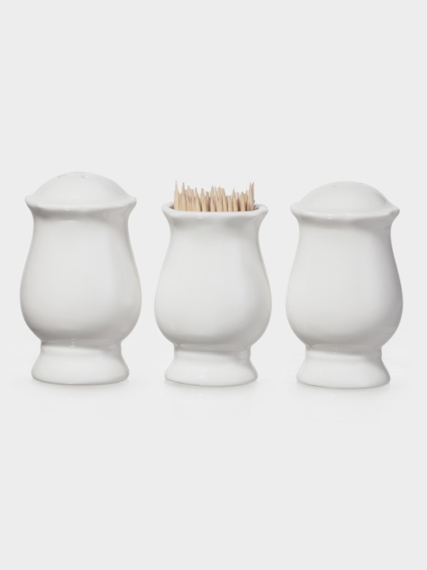 Набор для специй WY "Renessans" 14х5х8,5 см, солонка, перечница, подставка для зубочисто