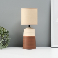 Лампа настольная "Прожект" 1х40Вт Е14 коричневый 12,5х12,5х34см