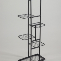 Подставка для цветов Greengo, 6 полок, 44 &times; 22 &times; 105 см, напольная, металл, тёмно-серая