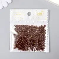 Бисер круглый 6/0 "Кофе" 20 гр