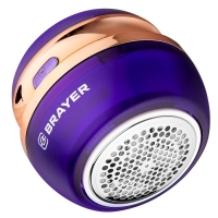 Машинка для удаления катышков BRAYER 5031BR, 3 Вт, TypeC, съёмный резерв для катышков, фиолетовая
