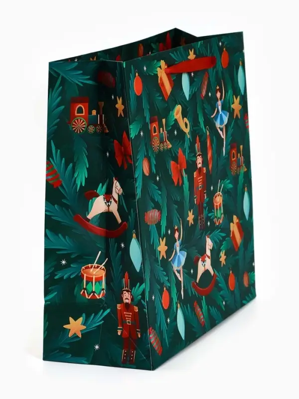 Пакет ламинированный квадратный &laquo;Новый год!&raquo;, 30 &times; 30 &times; 12 см