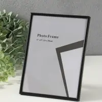 Фоторамка металл на 1 фото 15х20 см "Классик" чёрная 1,5х15,8х20,8 см