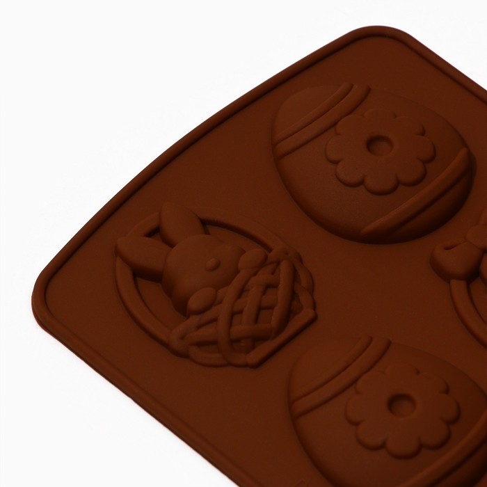 Силиконовая форма для выпечки &laquo;Со Светлой Пасхой!&raquo;, 10.6 х 20.7 см.