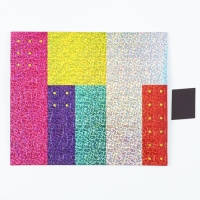 Аппликация стикерами форменная на магните &laquo;Сказочный Единорожка&raquo;, набор для творчества, стикерная мозаика