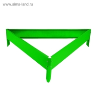 Клумба оцинкованная, 50 &times; 15 см, ярко-зелёная, &laquo;Терция&raquo;, Greengo