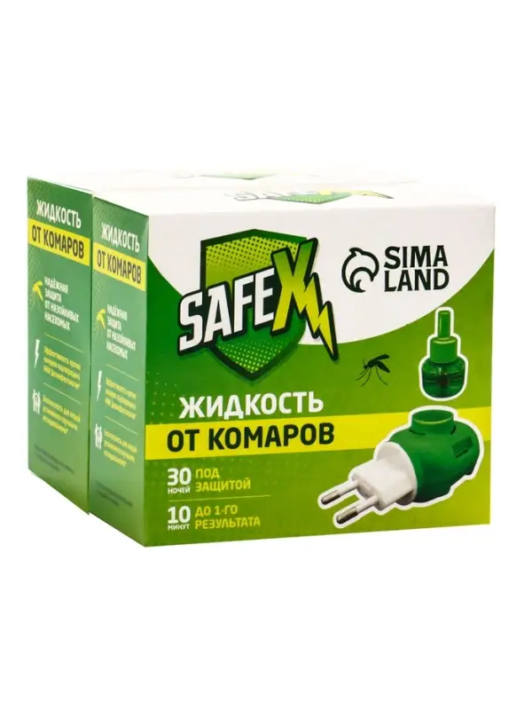 Комплект от комаров SAFEX (фумигатор+жидкость) 2 набора