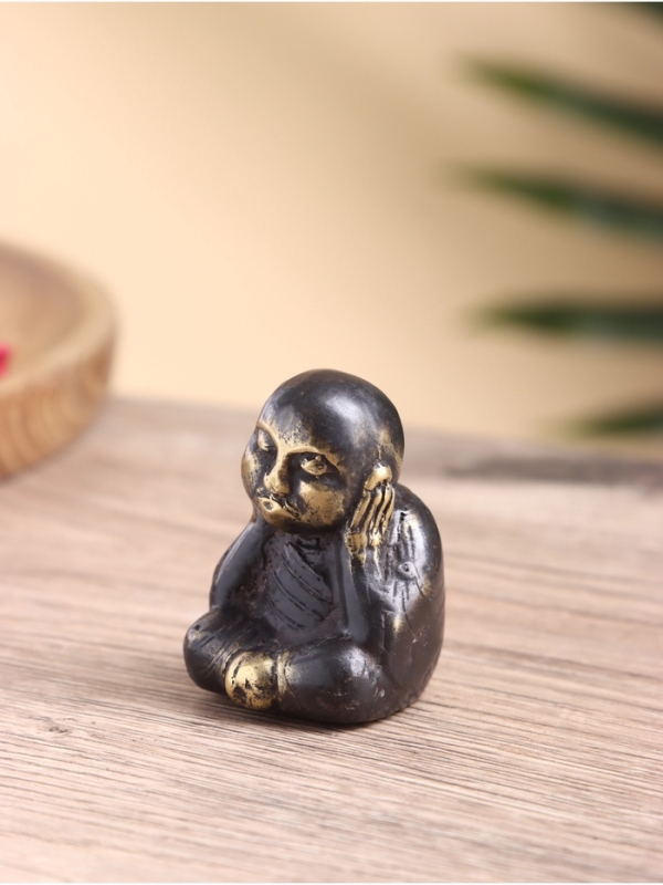 Сувенир бронза "Монах" 3х4х6 см