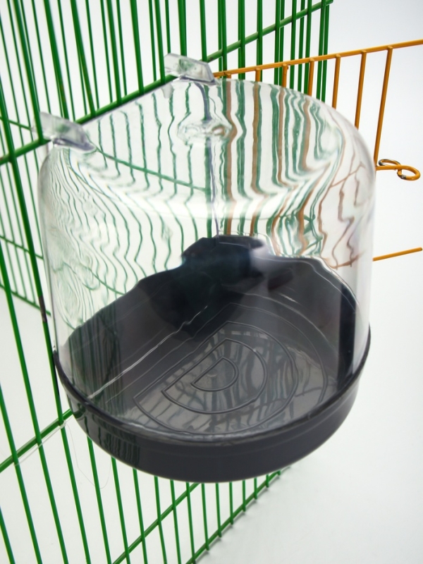 Купалка для птиц, внешняя 12 х 9 х 11 см, серая Купалка для птиц, внешняя 12 х 9 х 11 см, серая