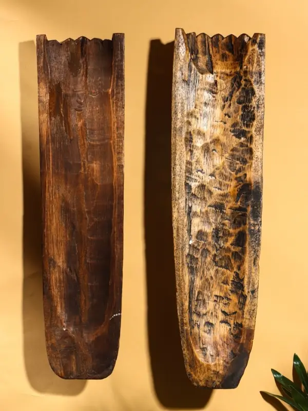 Маска &laquo;Абориген и ящерица&raquo;, 50&times;12&times;4 см, дерево, МИКС