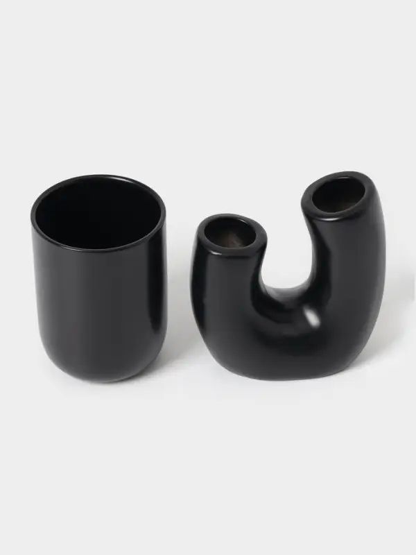 Набор для ванной "Равновесие", 4 предмета (мыльница, дозатор для мыла, 2 стакана)