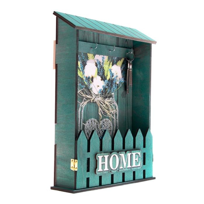 Ключница настенная &laquo;Home&raquo;, баночка, 22,5 х 30,5 х 5,7 см.