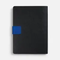 Ежедневник Boom, недатированный, черный c ярко-синий
