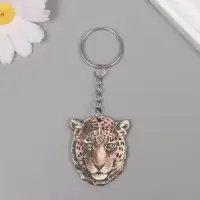 Брелок дерево "Леопард" 3,9х3,3х0,3 см