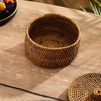 Корзинка плетеная ротанг, 12х12х8 см